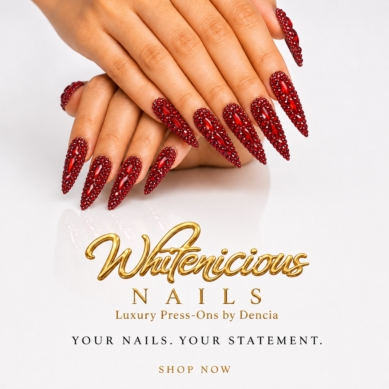 RedMeWine stiletto Nails