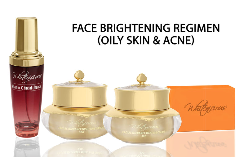 Face Brightening regimen.Oily Skin Set